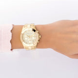 Buy Shop Marc Jacobs Blade Chronograph Gold Dial Gold Steel Strap Watch for Women - MBM3101 USA Online