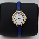 Buy Shop Marc Jacobs Sally White Dial Blue Leather Strap Watch for Women - MBM1354 USA Online