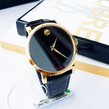 Buy Shop Movado Museum Classic Quartz Black Dial Black Leather Strap Watch for Men - 0607195 USA Online