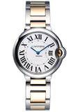 Buy Shop Cartier Ballon Bleu Silver Dial Two Tone Steel Strap Watch for Unisex Watch - W69008Z3 USA Online