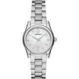 Buy Shop Emporio Armani Federica Mother of Pearl Dial Silver Steel Strap Watch For Women - AR11557 USA Online