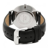 Buy Shop Daniel Wellington Classy Sheffield White Dial Black Leather Strap Watch For Women - DW00100080 USA Online