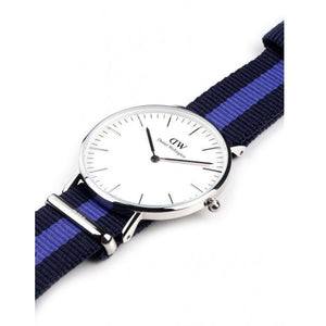 Buy Shop Daniel Wellington Classic Swansea White Dial Two Tone NATO Strap Watch For Women - DW00100048 USA Online