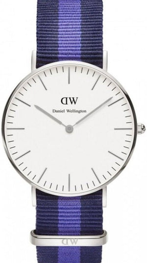 Buy Shop Daniel Wellington Classic Swansea White Dial Two Tone NATO Strap Watch For Women - DW00100048 USA Online
