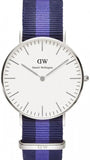 Buy Shop Daniel Wellington Classic Swansea White Dial Two Tone NATO Strap Watch For Women - DW00100048 USA Online