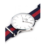 Buy Shop Daniel Wellington Classic Oxford White Dial Two Tone Nylon Strap Watch For Men - DW00100015 USA Online