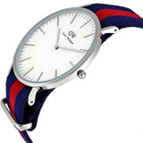 Buy Shop Daniel Wellington Classic Oxford White Dial Two Tone Nylon Strap Watch For Men - DW00100015 USA Online
