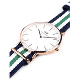 Buy Shop Daniel Wellington Classic Nottingham White Dial Two Tone NATO Strap Watch For Men - 0108DW USA Online
