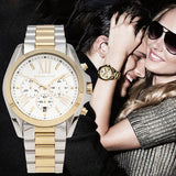 Buy Shop Michael Kors Bradshaw Silver Dial Two Tone Steel Strap Watch for Women - MK5627 USA Online