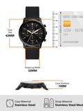 Buy Shop Fossil Commuter Black Dial Black Leather Strap Watch for for Men - FS5504 USA Online