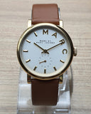 Buy Shop Marc Jacobs Baker White Dial Brown Leather Strap Watch for Womern - MBM1316 USA Online