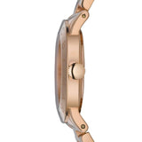 Buy Shop Marc Jacobs Amy White Dial Rose Gold Steel Strap Watch for Women - MBM3077 USA Online