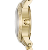 Buy Shop Marc Jacobs Amy Black Dial Gold Steel Strap Watch for Women - MBM3336 USA Online