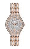 Bulova Crystal Collection Silver Crystals Dial Two Tone Steel Strap Watch for Women - 98L235