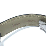 Buy Shop Cartier Ballon Bleu Silver Dial Black Leather Strap Watch for Women - W69018Z4 USA Online