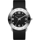 Buy Shop Marc Jacobs Amy Black Dial Black Leather Strap Watch for Women - MBM1140 USA Online