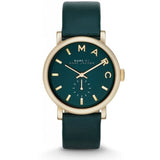 Buy Shop Marc Jacobs Baker Green Dial Green Leather Strap Watch for Women - MBM1268 USA Online