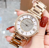 Buy Shop Michael Kors Catlin Mother of Pearl Dial Gold Steel Strap Watch for Women - MK3332 USA Online