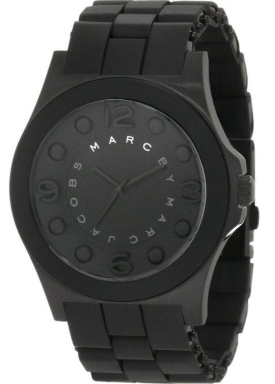 Buy Shop Marc Jacobs Pelly Black Dial Black Silicon Strap Watch for Women - MBM2511 USA Online
