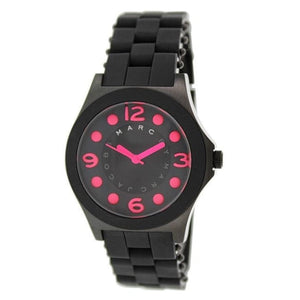 Buy Shop Marc Jacobs Pelly Black Dial Black Silicone Strap Watch for Women - MBM2530 USA Online