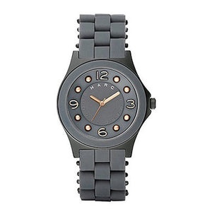 Buy Shop Marc Jacobs Pelly Grey Dial Grey Silicone Strap Watch for Women - MBM2537 USA Online