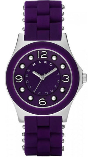 Buy Shop Marc Jacobs Pelly Purple Dial Purple Silicone Strap Watch for Women - MBM2538 USA Online