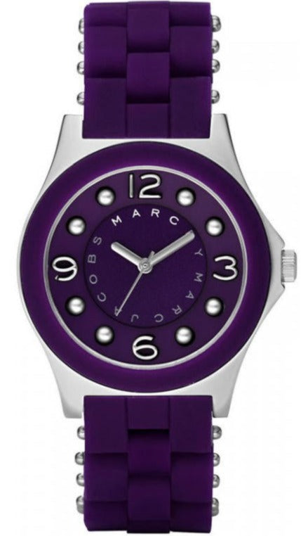 Buy Shop Marc Jacobs Pelly Purple Dial Purple Silicone Strap Watch for Women - MBM2538 USA Online