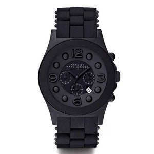 Buy Shop Marc Jacobs Pelly Black Dial Black Silicone Strap Watch for Women - MBM2567 USA Online