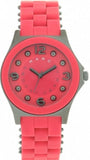 Buy Shop Marc Jacobs Pelly Red Dial Red Silicone Strap Watch for Women - MBM2590 USA Online