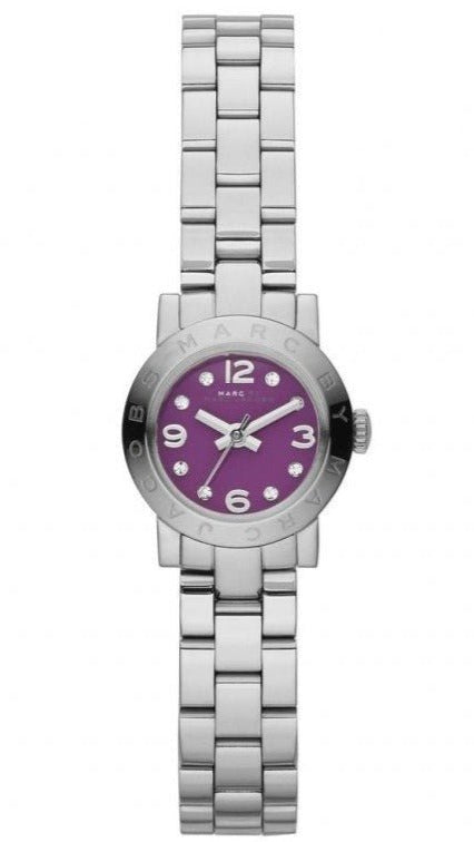 Buy Shop Marc Jacobs Amy Purple Dial Silver Steel Strap Watch for Women - MBM3228 USA Online