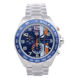 Buy Shop Tag Heuer Formula 1 Gulf Edition Chronograph Blue Dial Silver Steel Strap Watch for Men - CAZ101AT.BA0842 USA Online