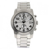Buy Shop Marc Jacobs Larry Chronograph White Dial Silver Steel Strap Watch for Men - MBM5030 USA Online