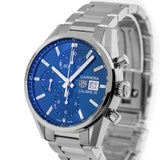 Buy Shop Tag Heuer Carrera Chronograph 41mm Blue Dial Silver Steel Strap Watch for Men - CBK2112.BA0715 USA Online