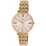 Buy Shop Fossil Jacqueline Rose Gold Dial Rose Gold Steel Strap Watch for Women - ES3435 USA Online
