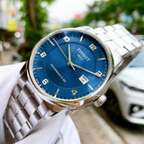 Buy Shop Tissot Luxury Powermatic 80 Blue Dial Silver Steel Strap Watch For Men - T086.407.11.047.00 USA Online