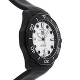 Buy Shop Tag Heuer Aquaracer Professional 300 Automatic White Dial Black Rubber Strap Watch for Men - WBP201D.FT6197 USA Online