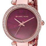 Buy Shop Michael Kors Parker Maroon Dial Two Tone Steel Strap Watch for Women - MK6412 USA Online