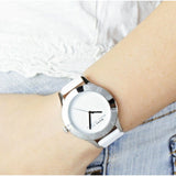 Buy Shop Marc Jacobs Blade White Dial White Leather Strap Watch for Women - MBM1200 USA Online