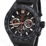 Buy Shop Tag Heuer Carrera Automatic Chronograph Black Dial Black Rubber Strap Watch for Men - CBG2A90.FT6173 USA Online