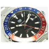 Buy Shop Tag Heuer Aquaracer GMT Caliber 7 Pepsi Black Dial Silver Steel Strap Watch for Men - WAY201F.BA0927 USA Online