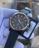 Buy Shop Tommy Hilfiger Mason Black Dial Black Rubber Strap Watch for Men - 1791792 USA Online
