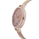 Buy Shop Fossil Jacqueline Three-Hand White Dial Rose Gold Mesh Bracelet Watch for Women - ES4534 USA Online