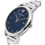 Buy Shop Emporio Armani Luigi Blue Dial Silver Steel Strap Watch For Men - AR11089 USA Online
