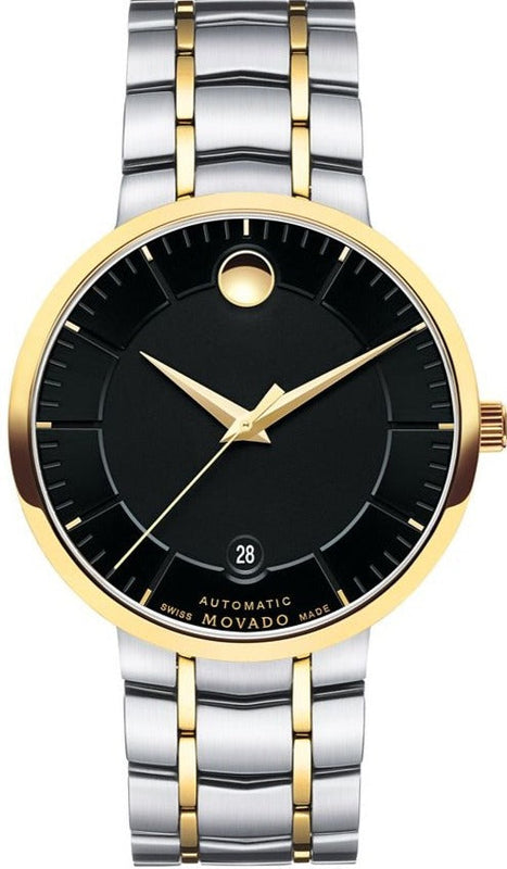 Buy Shop Movado 1881 Automatic Black Dial Two Tone Steel Strap Watch For Men - 0606916 USA Online