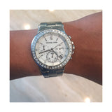 Buy Shop Michael Kors Dylan Silver Dial Silver Steel Strap Watch for Women - MK5585 USA Online