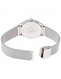 Buy Shop Calvin Klein Minimal White Dial Silver Mesh Bracelet Watch for Men - K3M22126 USA Online