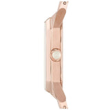 Buy Shop Emporio Armani Giola White Mother of Pearl Dial Rose Gold Steel Strap Watch For Women - AR11147 USA Online