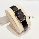 Buy Shop Swarovski Uptown Black Dial Black Leather Strap Watch for Women - 5547710 USA Online