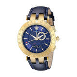 Buy Shop Versace Race GMT Blue Dial Blue Leather Strap Watch For Men - 29G70D282 USA Online