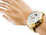 Buy Shop Tommy Hilfiger Iconic Quartz White Dial Gold Steel Strap Watch for Men - 1791538 USA Online